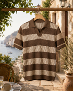 Cortina Men's Striped Knit Polo