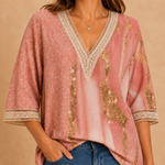 Rosaline Lace-Trim Blouse