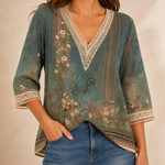 Rosaline Lace-Trim Blouse