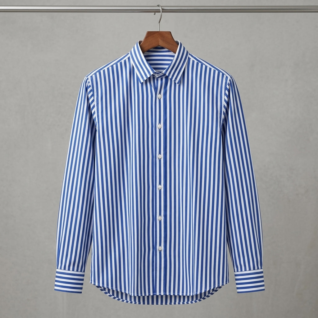 Blue & White Stripe
