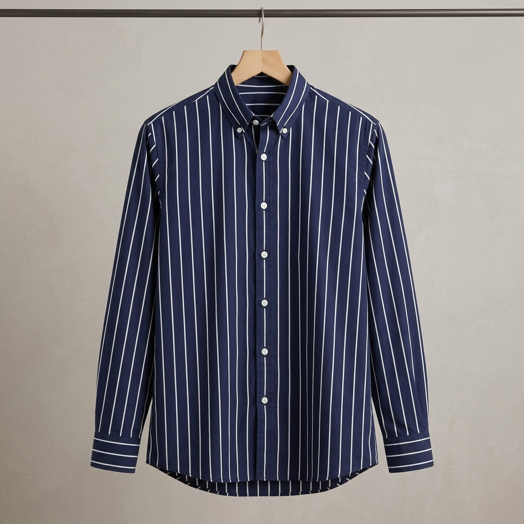 Navy & White Stripe