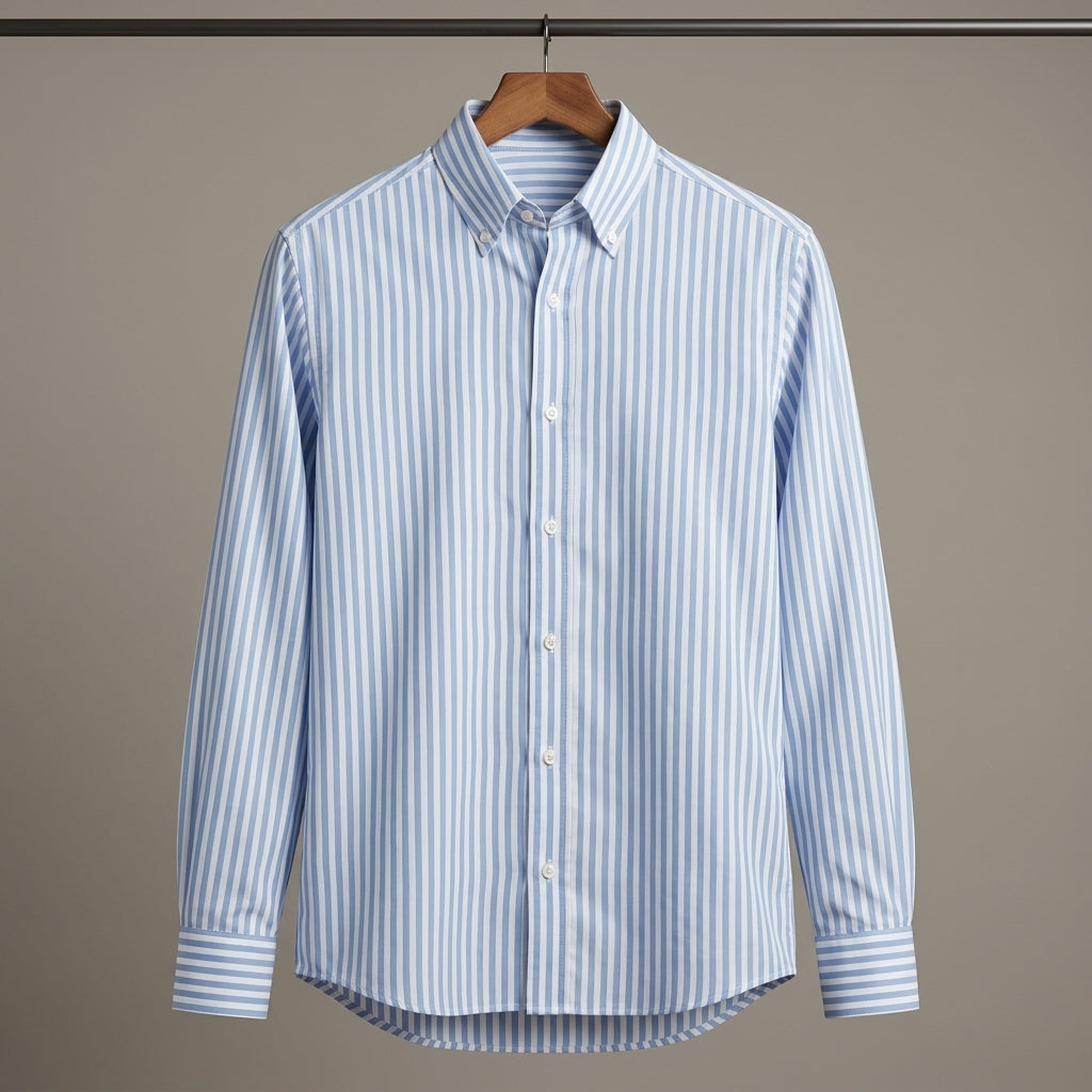 Sky Blue & White Stripe