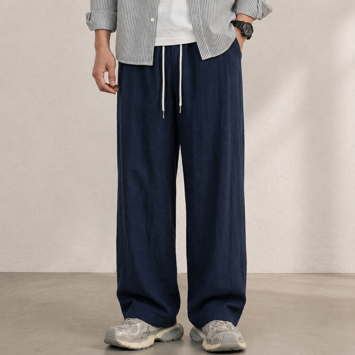 Amarante Wide-Leg Linen