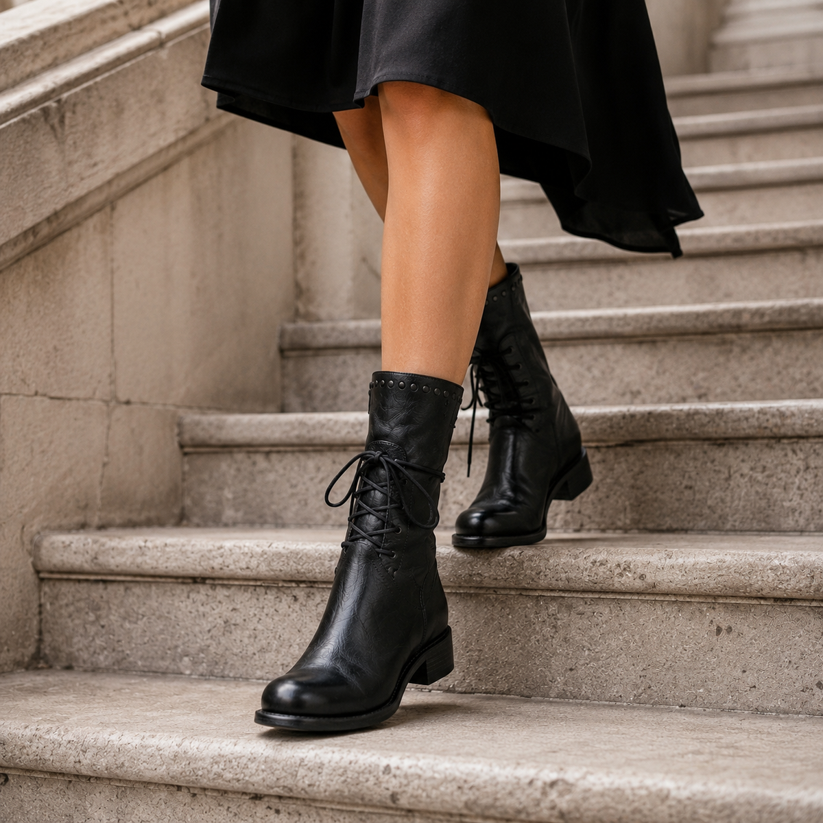 The Maeve Lace-Up Ankle Boot