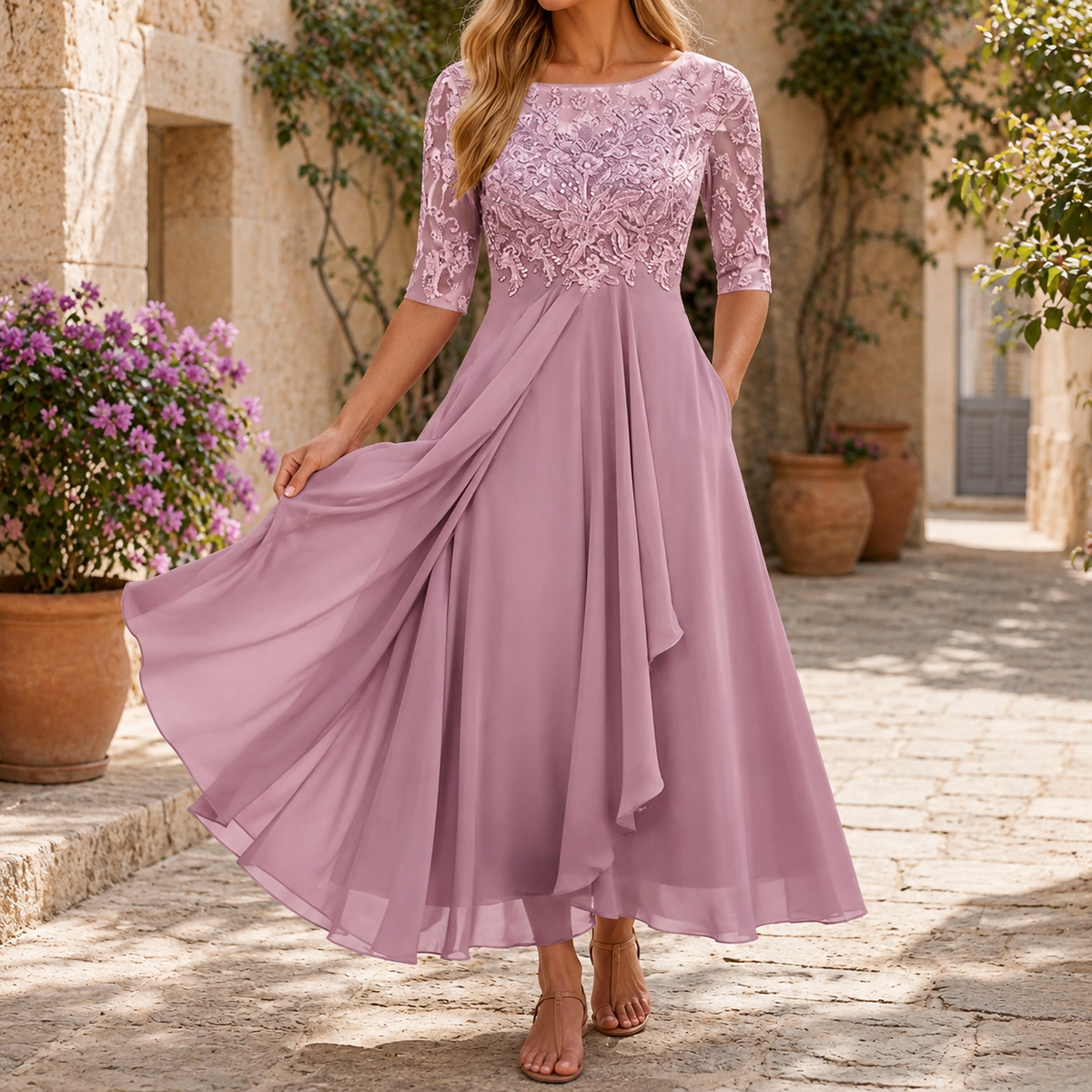 Celestine Woman's Midi Dress