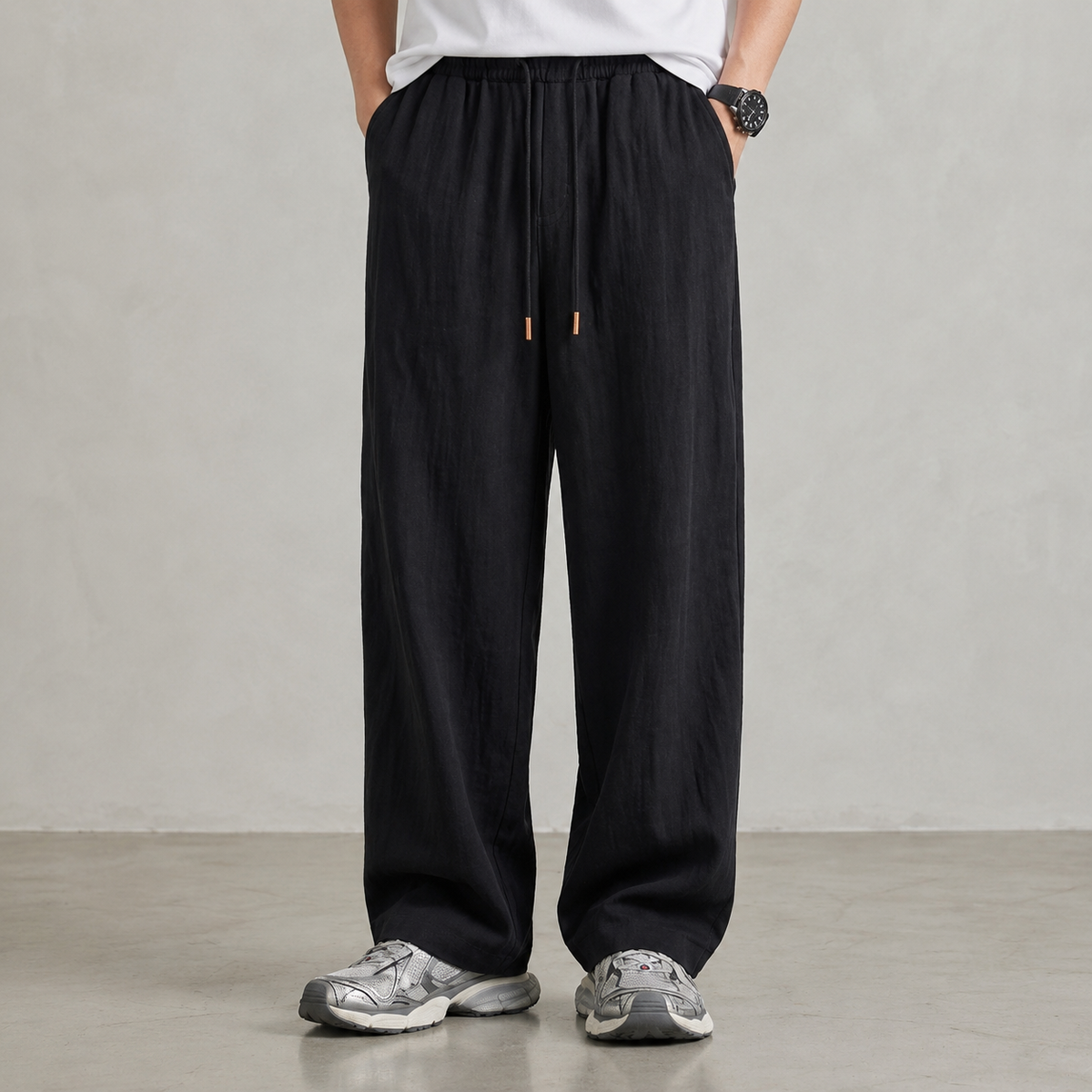 Amarante Wide-Leg Linen