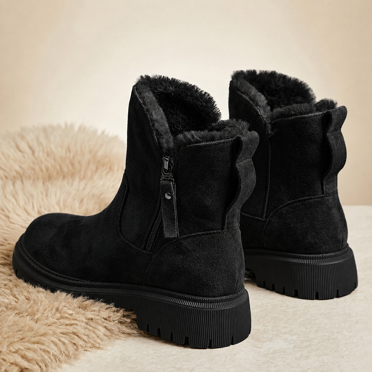 Everly Fur-Lined Ankle Boots