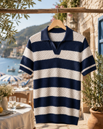 Cortina Men's Striped Knit Polo