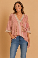 Rosaline Lace-Trim Blouse